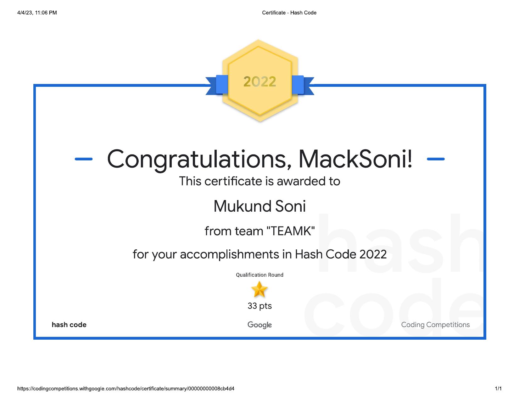Google HashCode 2022 Team Programming Competition